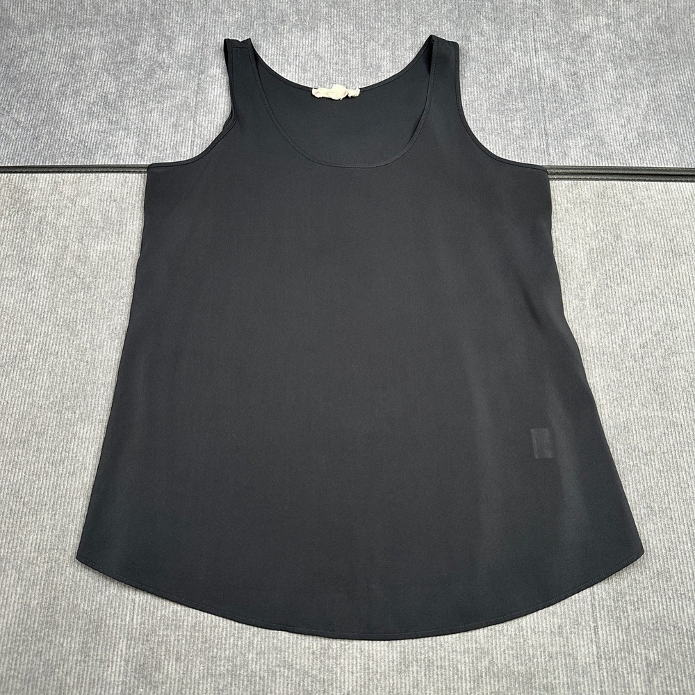 Hippie Rose Womens Large Black Sleeveless Scoop Neck Chiffon Tank Top High Y2k